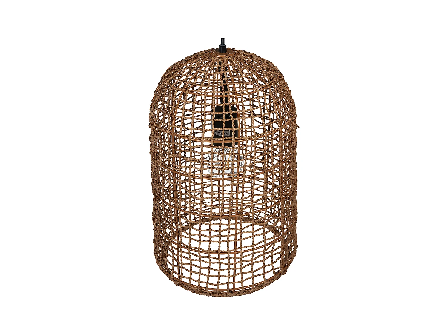 Lampe suspension LUCITE Corde en papier Naturel