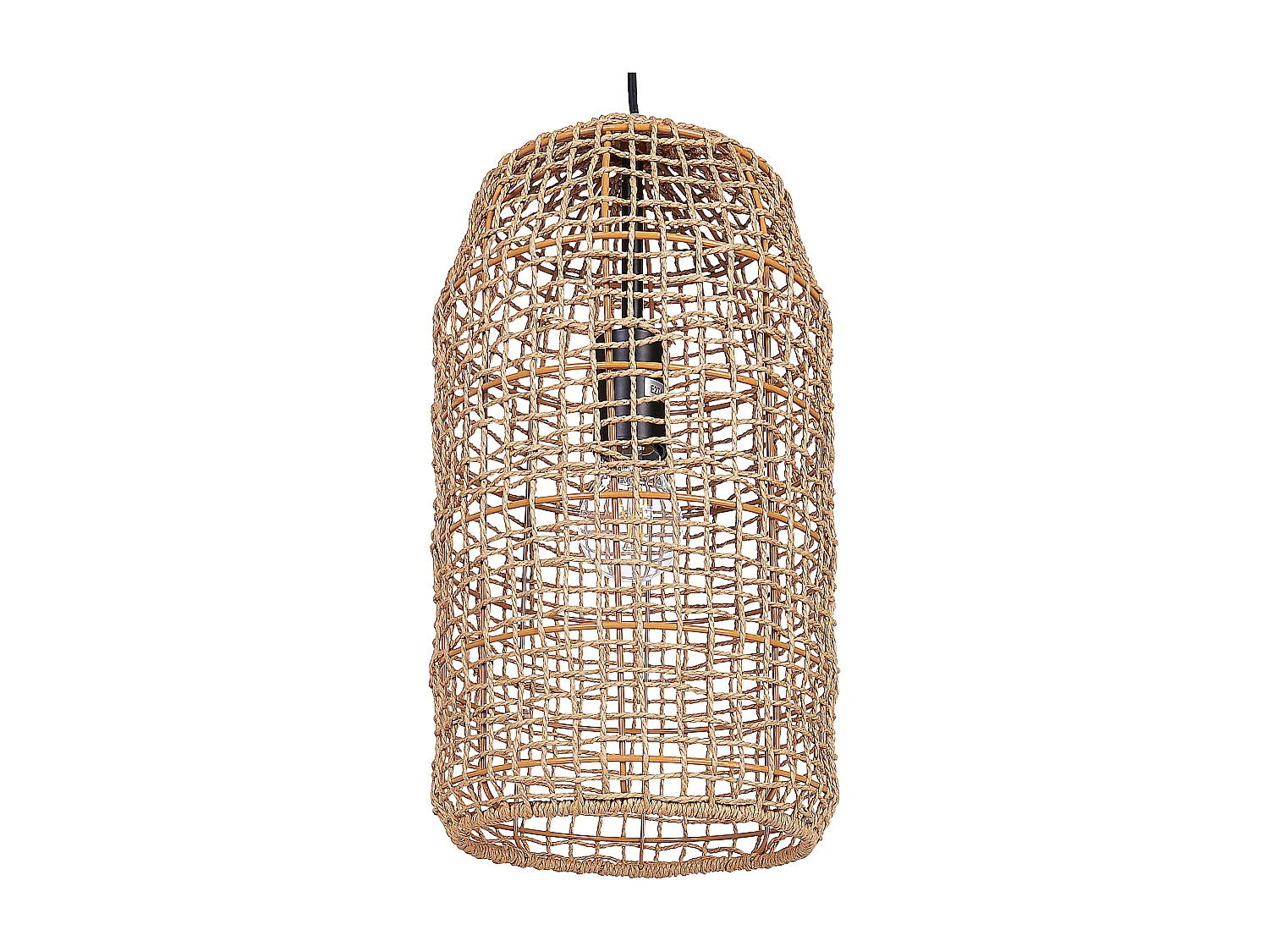 Lampe suspension LUCITE Corde en papier Naturel