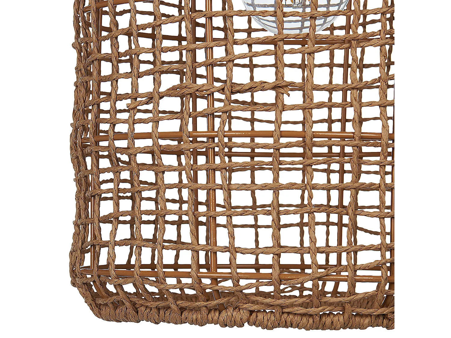 Lampe suspension LUCITE Corde en papier Naturel