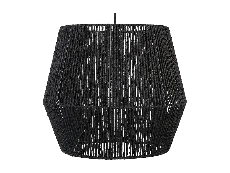 Lámpara colgante GWERU Cuerda de papel Negro