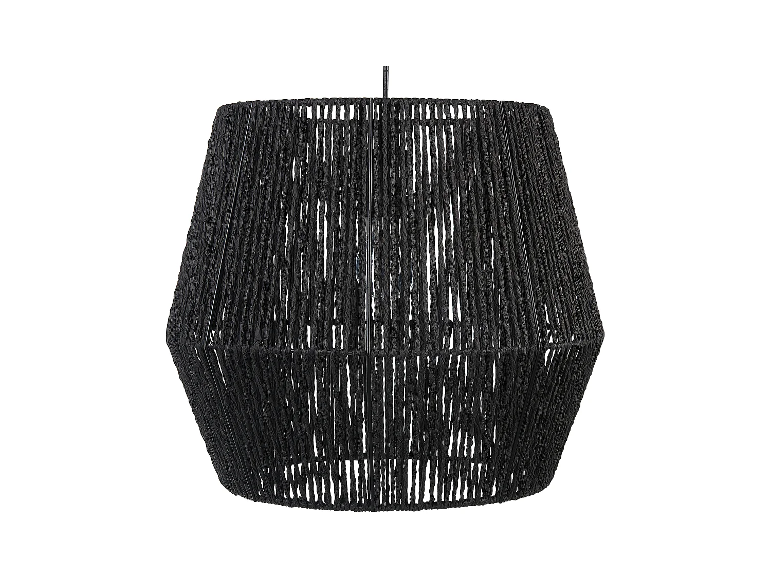 Lámpara colgante GWERU Cuerda de papel Negro