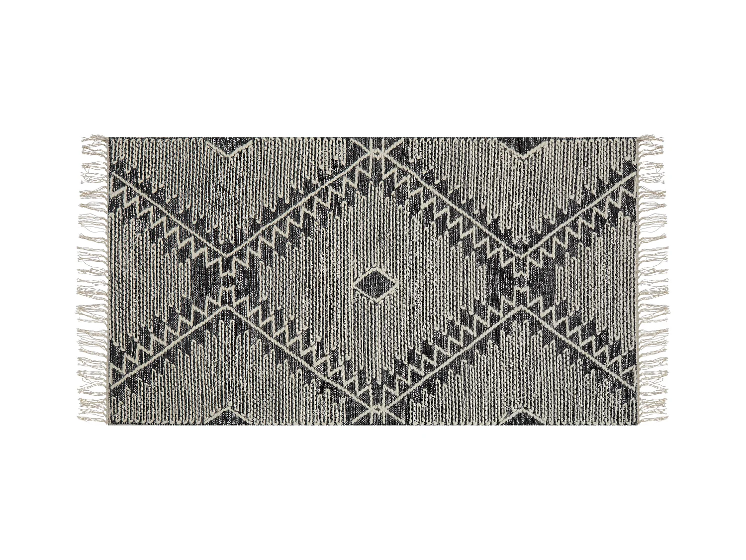 Tapis ARBAA Noir 140 x 200 cm Coton