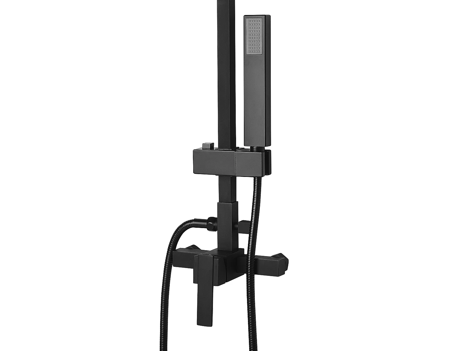 Ensemble de douche avec mitigeur et douche de pluie TAGBO Noir