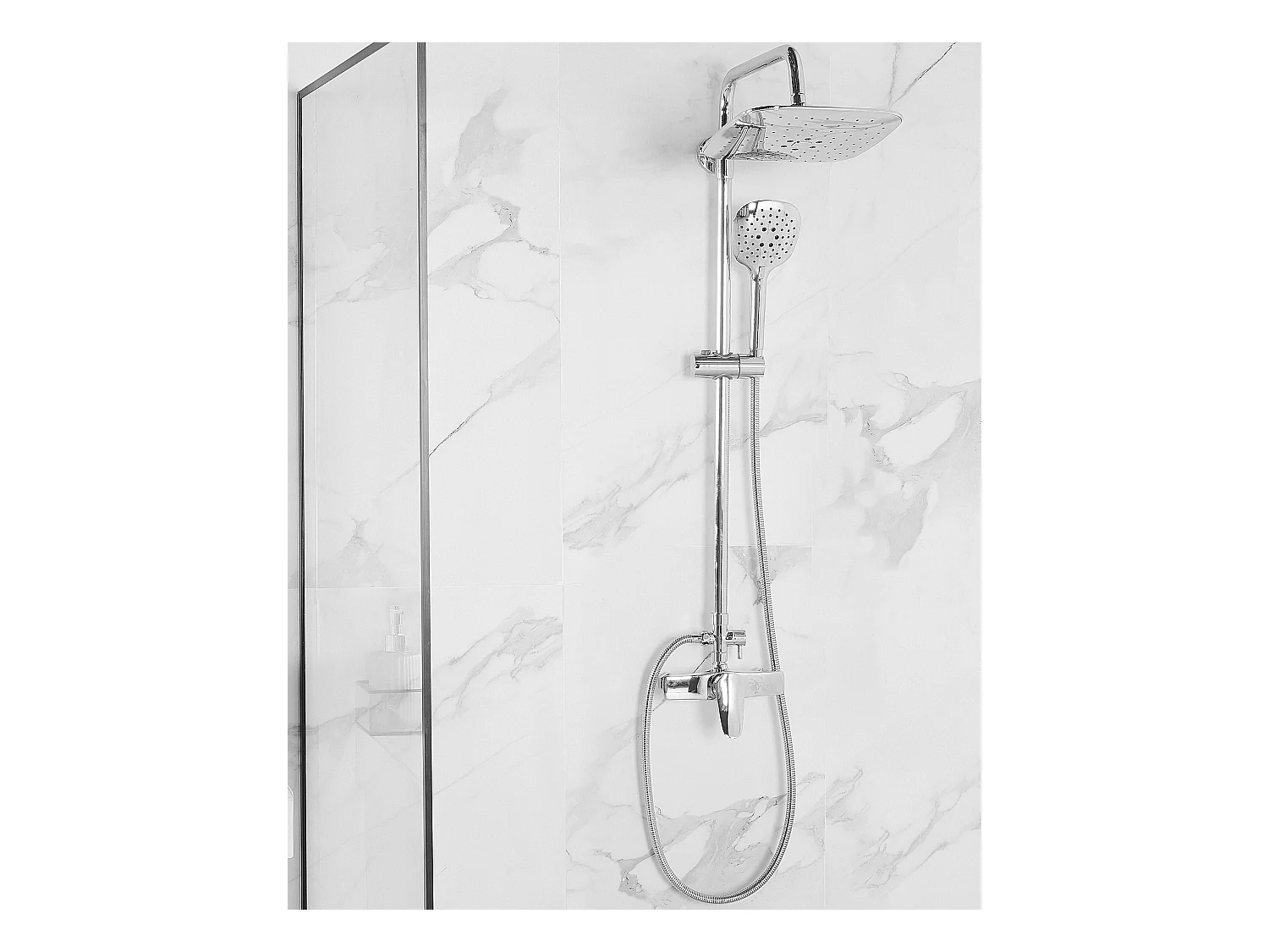 Kolumna prysznicowa z deszczownicą HOWICK Srebrny