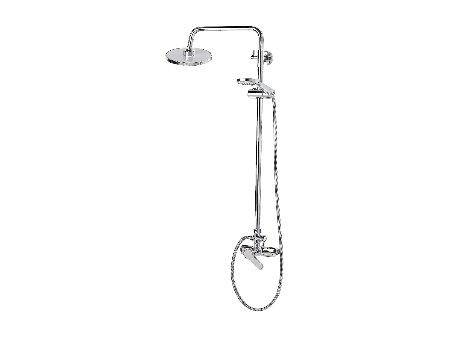 Columna de ducha con efecto lluvia TINKISSO Plateado