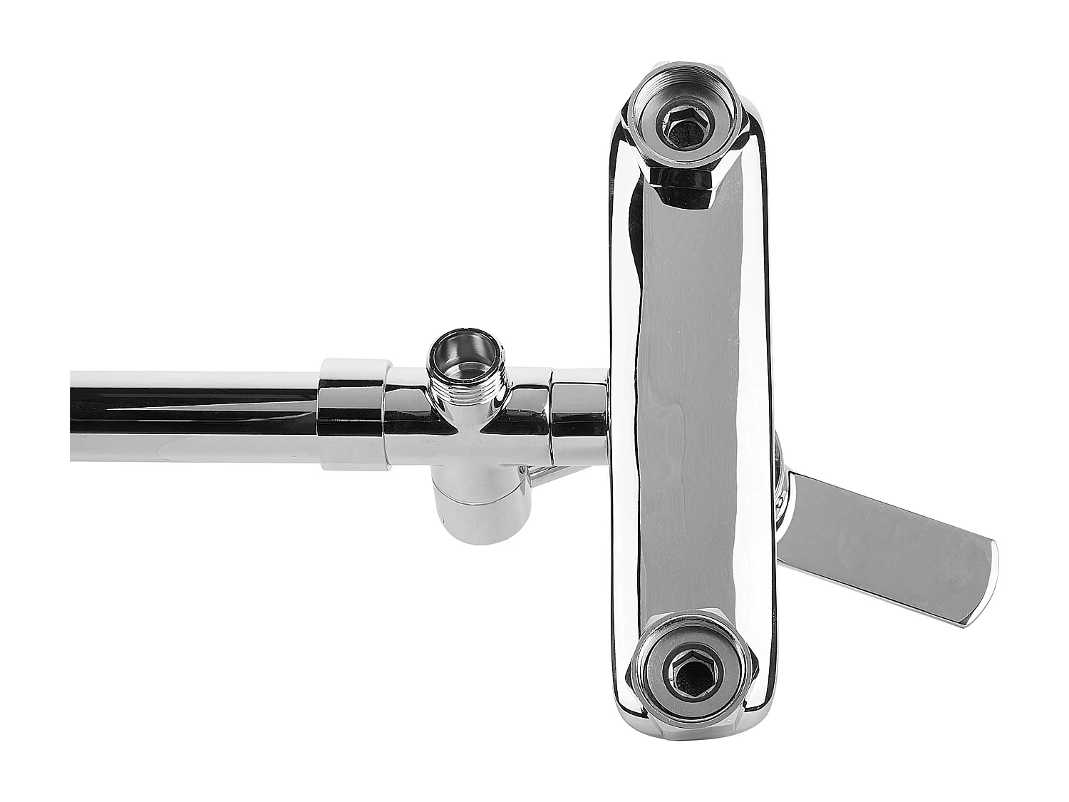 Ensemble de douche avec mitigeur et douche de pluie TINKISSO Argenté