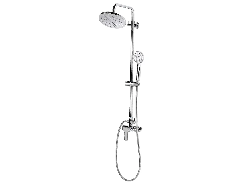 Modernes Dusch-Set mit Kopf- und Handbrause verchromt Silber Tinkisso