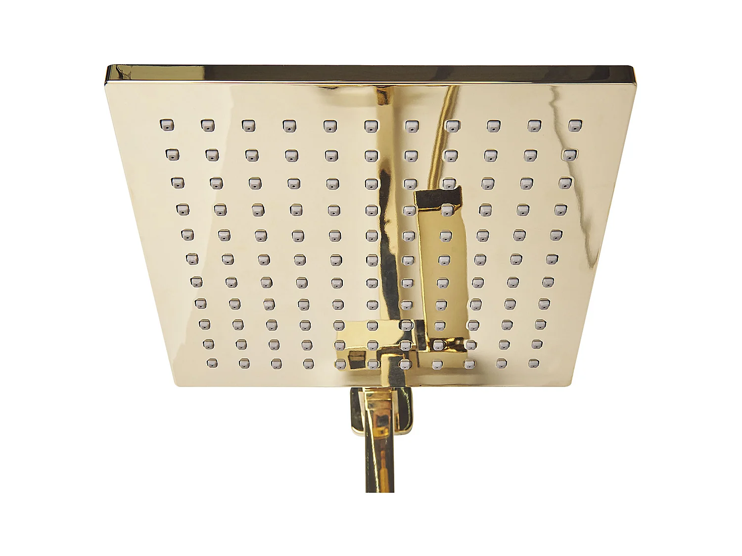 Praktisches Duschsystem mit Kopf und Handbrause gold 115 cm Tagbo