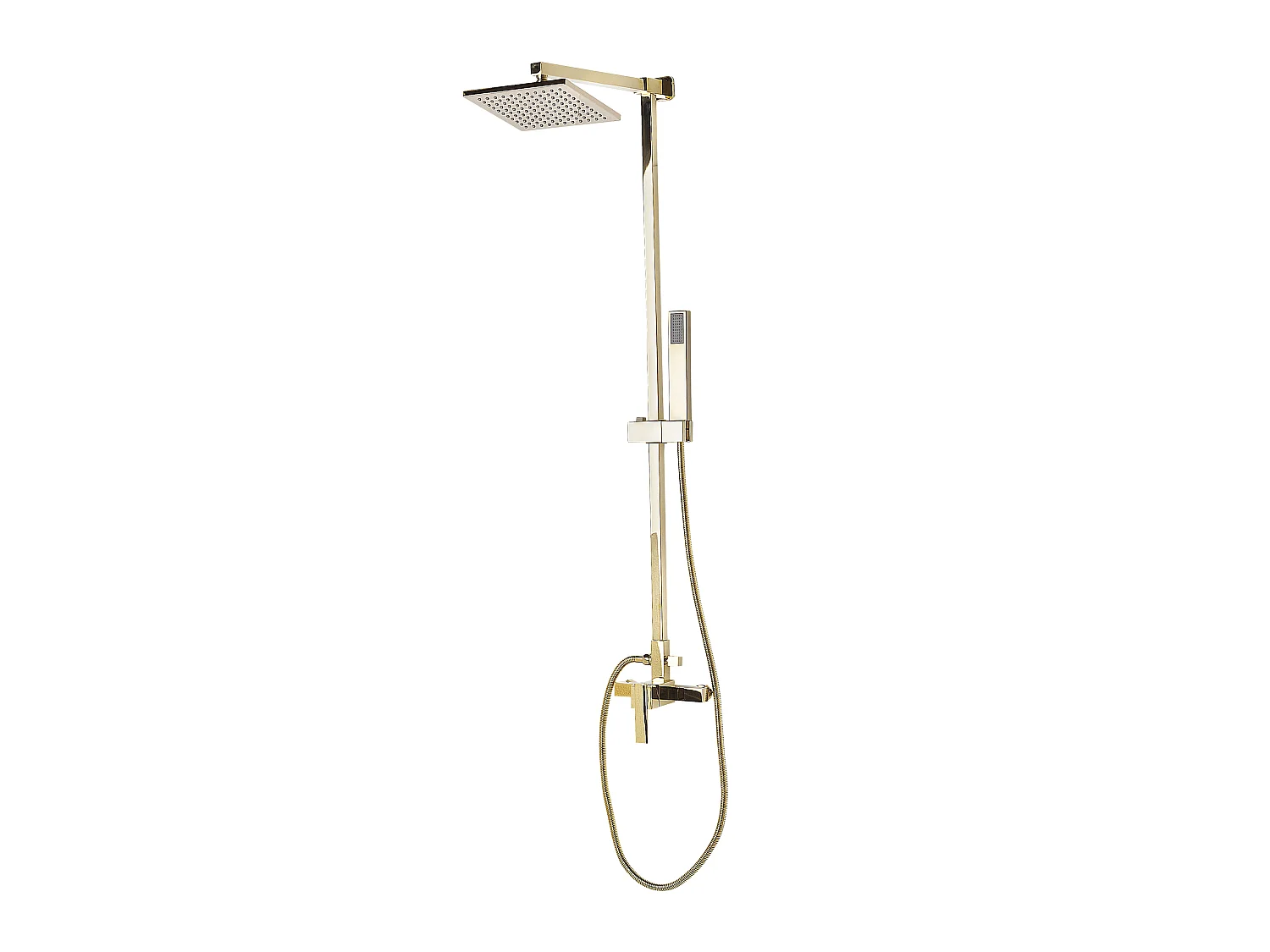 Ensemble de douche avec mitigeur et douche de pluie TAGBO Doré