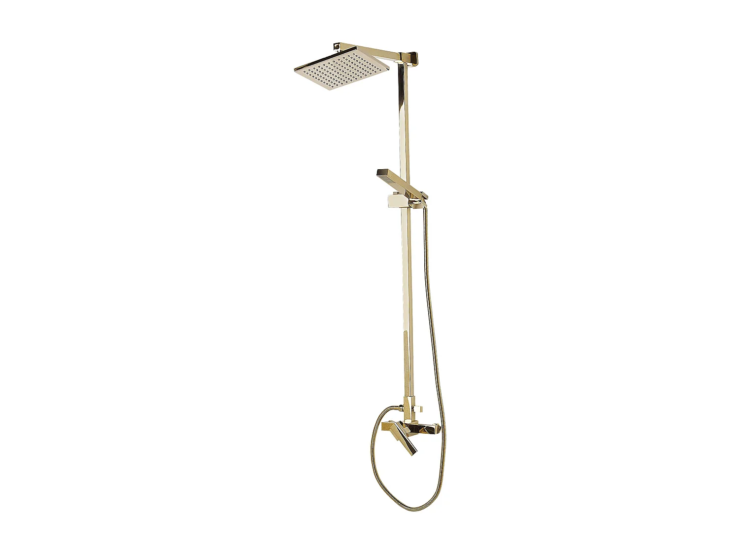 Ensemble de douche avec mitigeur et douche de pluie TAGBO Doré