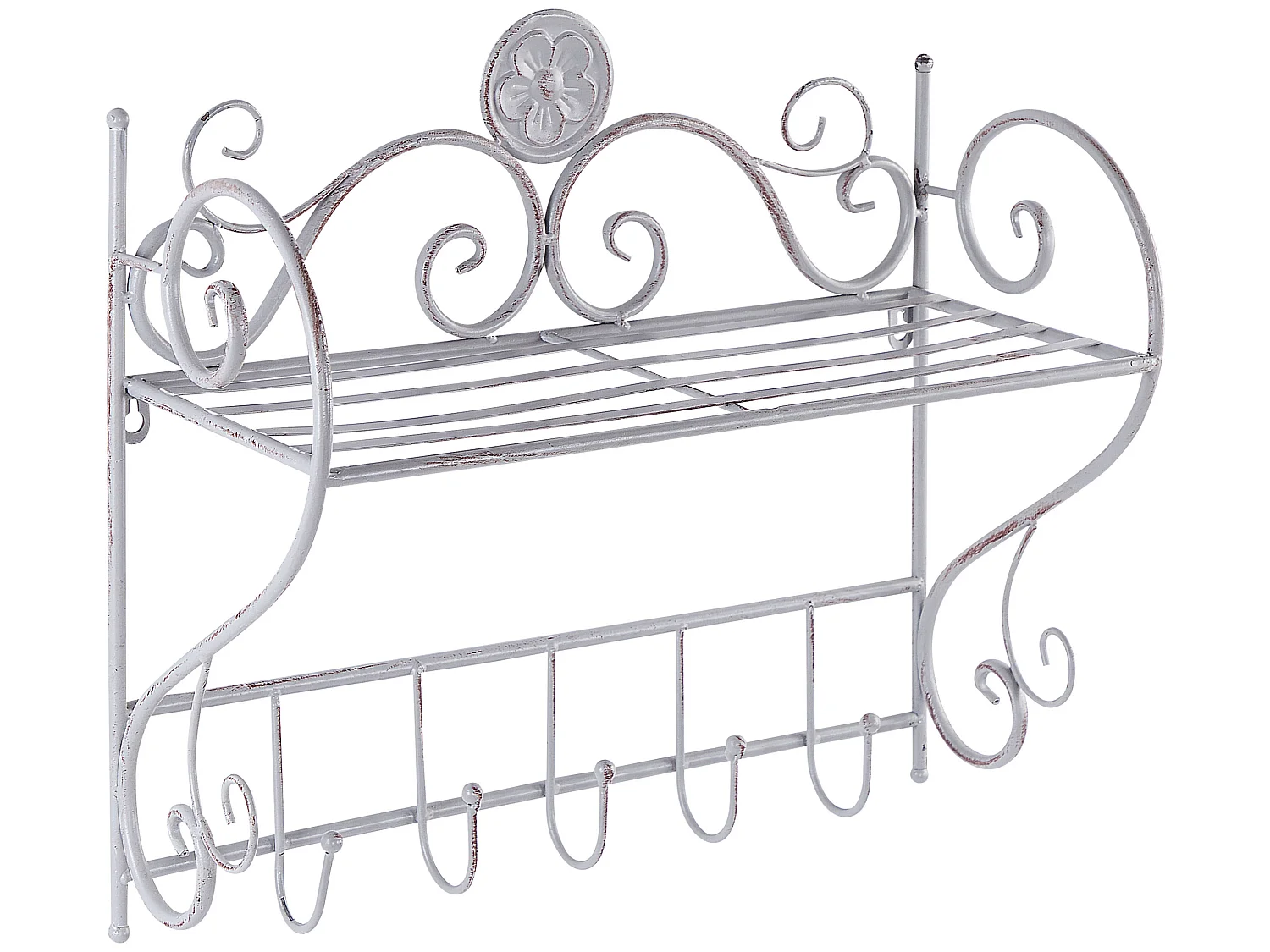 Wandplank OSORNO Metaal Grijs