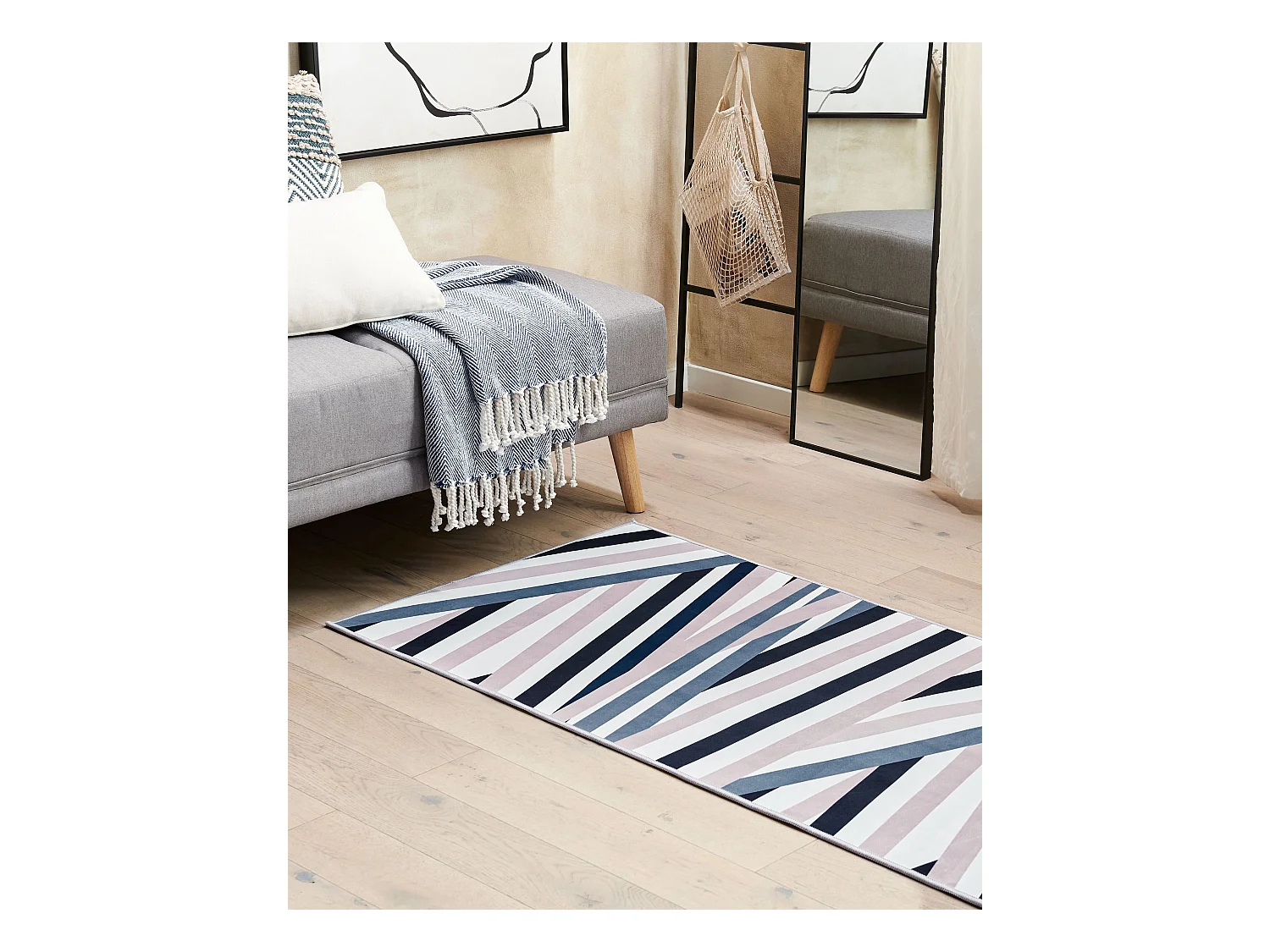 Alfombra multicolor 80 x 200 cm ARTHUR