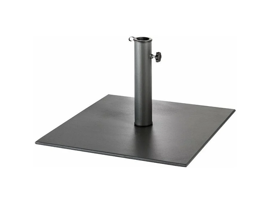 Pied de parasol plaque 20 kg anthracite Hespéride