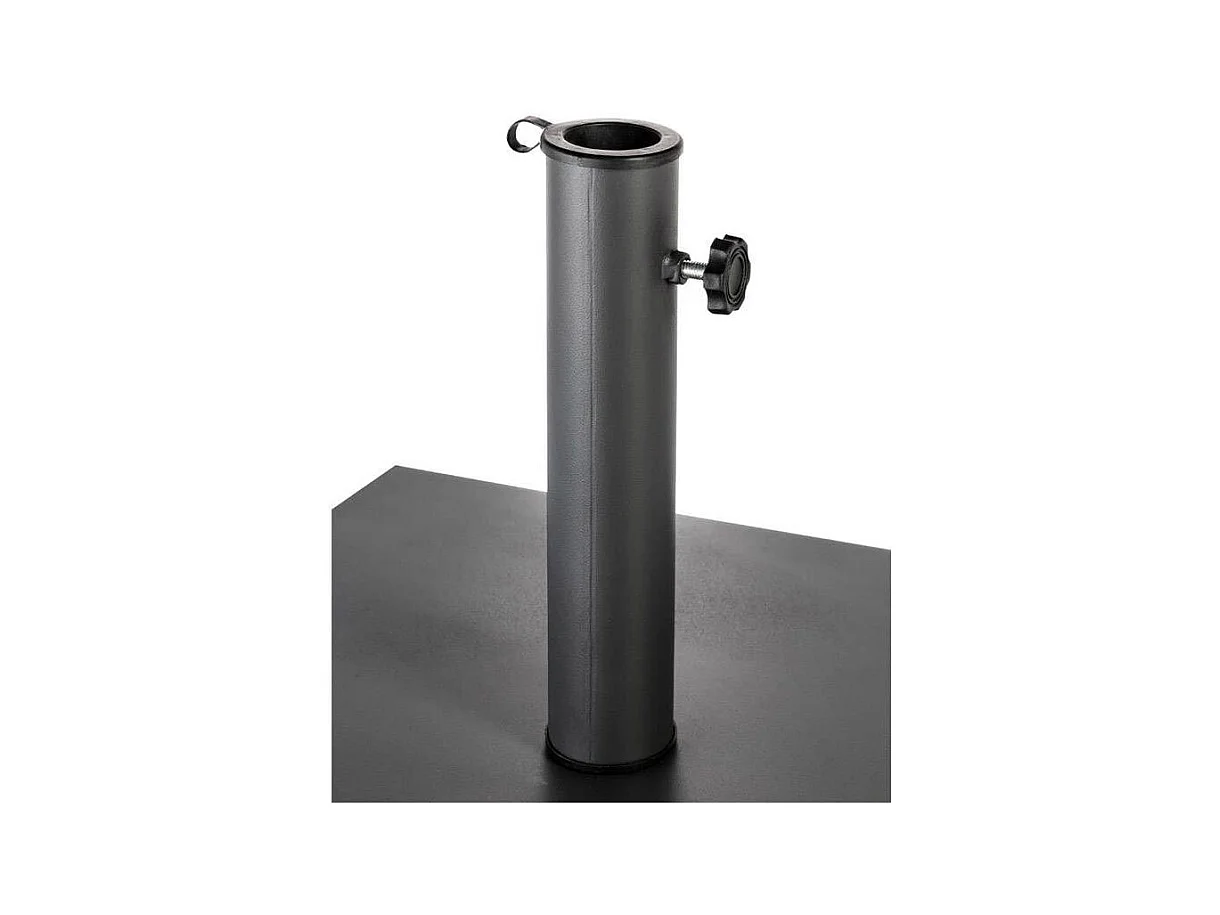 Pied de parasol plaque 20 kg anthracite Hespéride