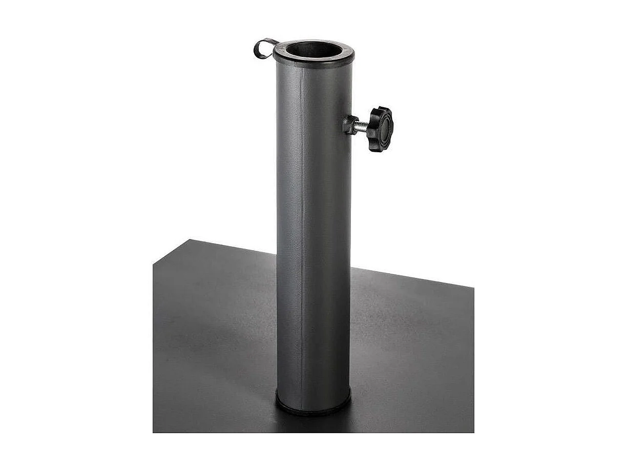 Pied de parasol plaque 20 kg anthracite Hespéride