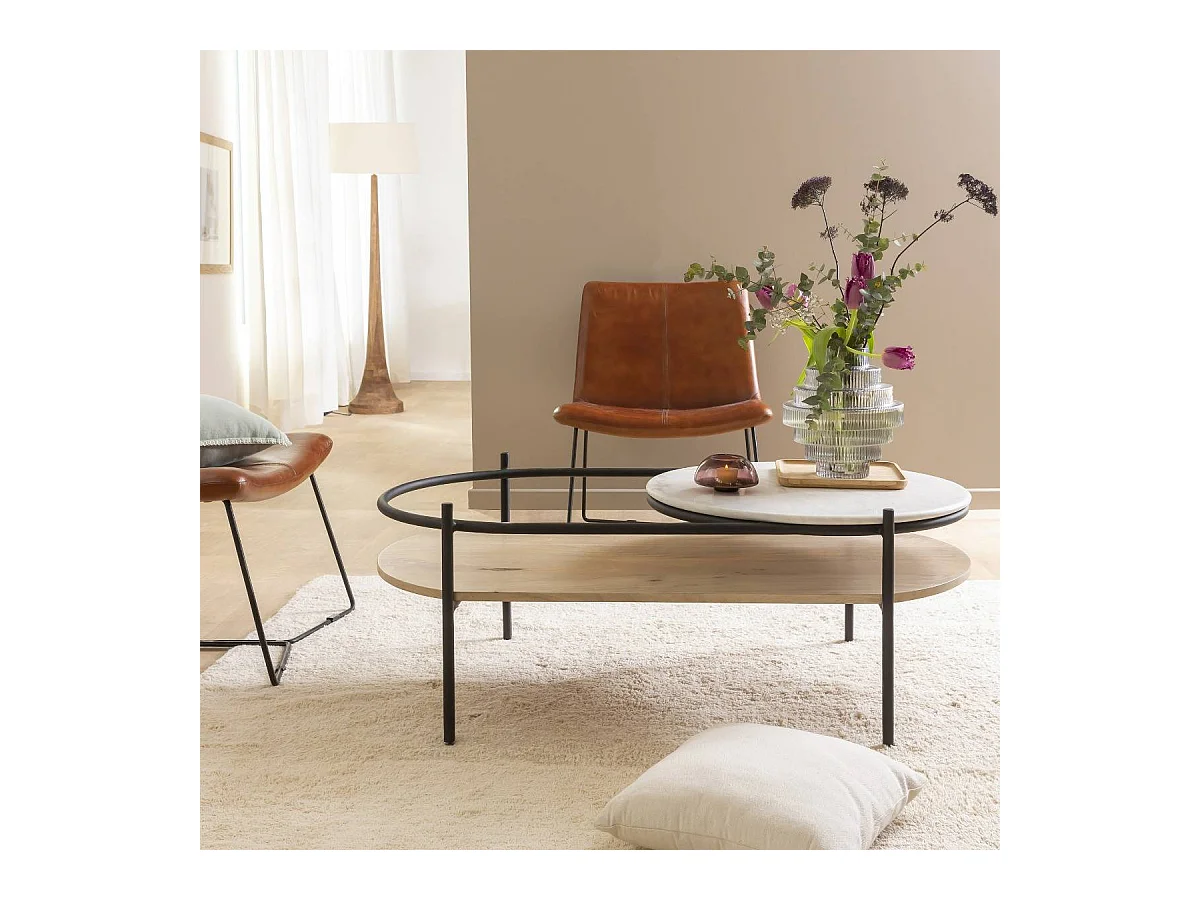 Table basse en bois de manguier Florentin