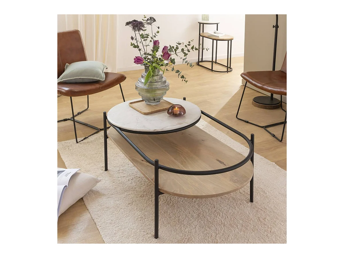 Table basse en bois de manguier Florentin