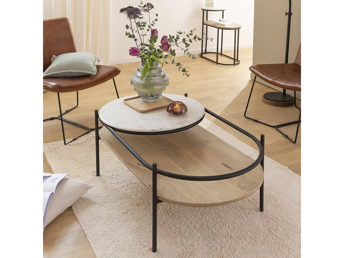 Table basse en bois de manguier Florentin