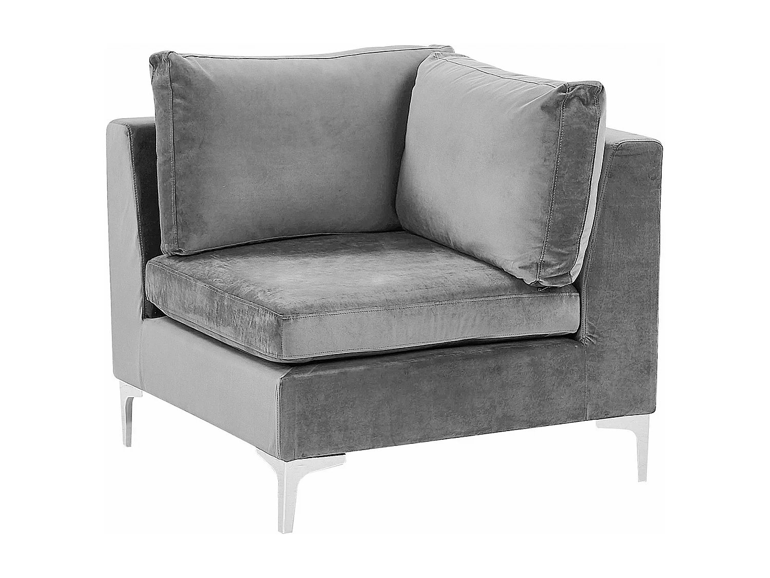 Module d'angle EVJA Velours Gris