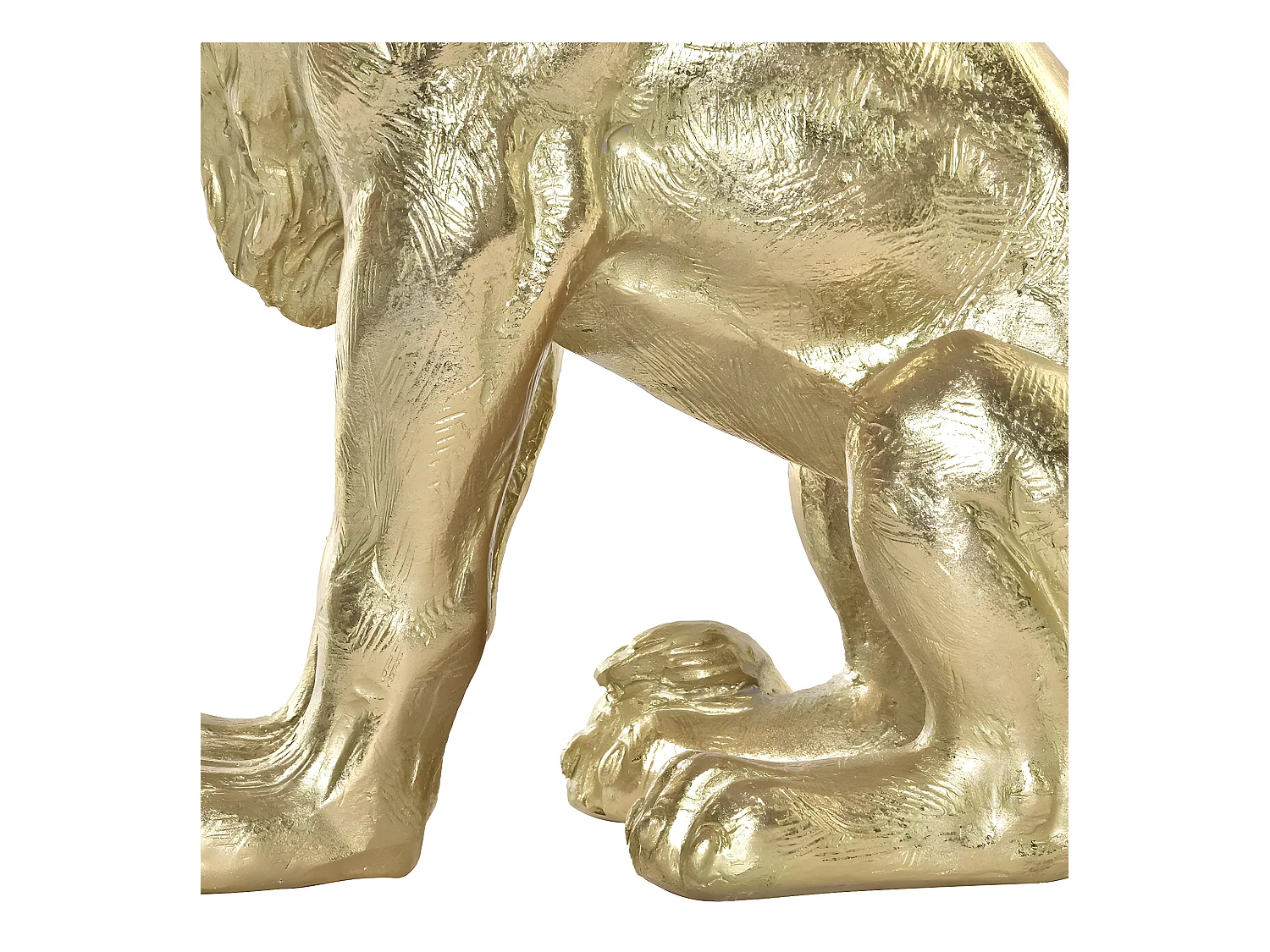 Lampe à poser lion doré 35.5 cm