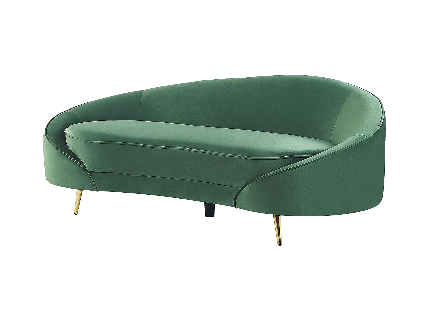 Canapé 3 places SAVAR Velours Vert émeraude