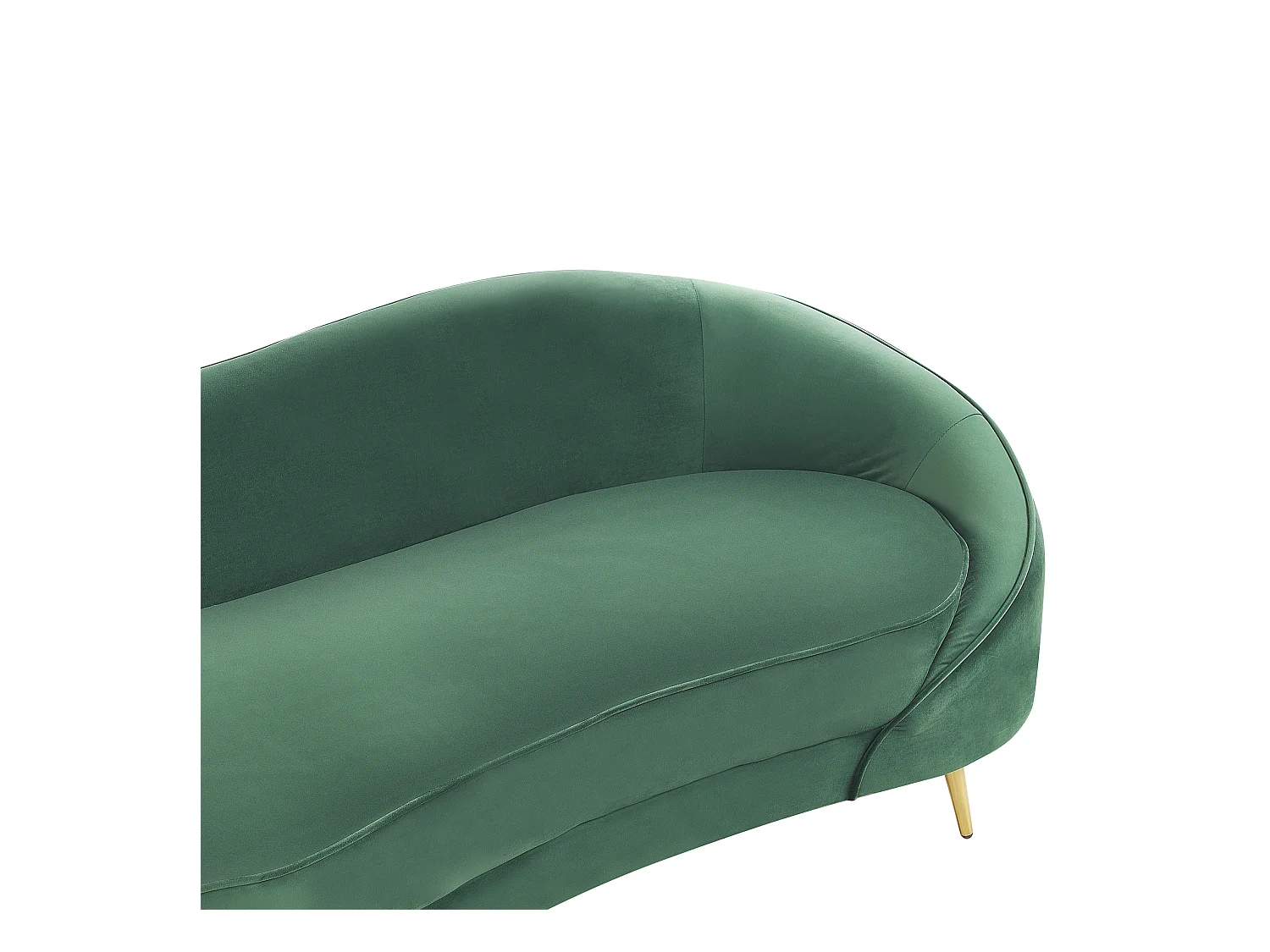 Canapé 3 places SAVAR Velours Vert émeraude