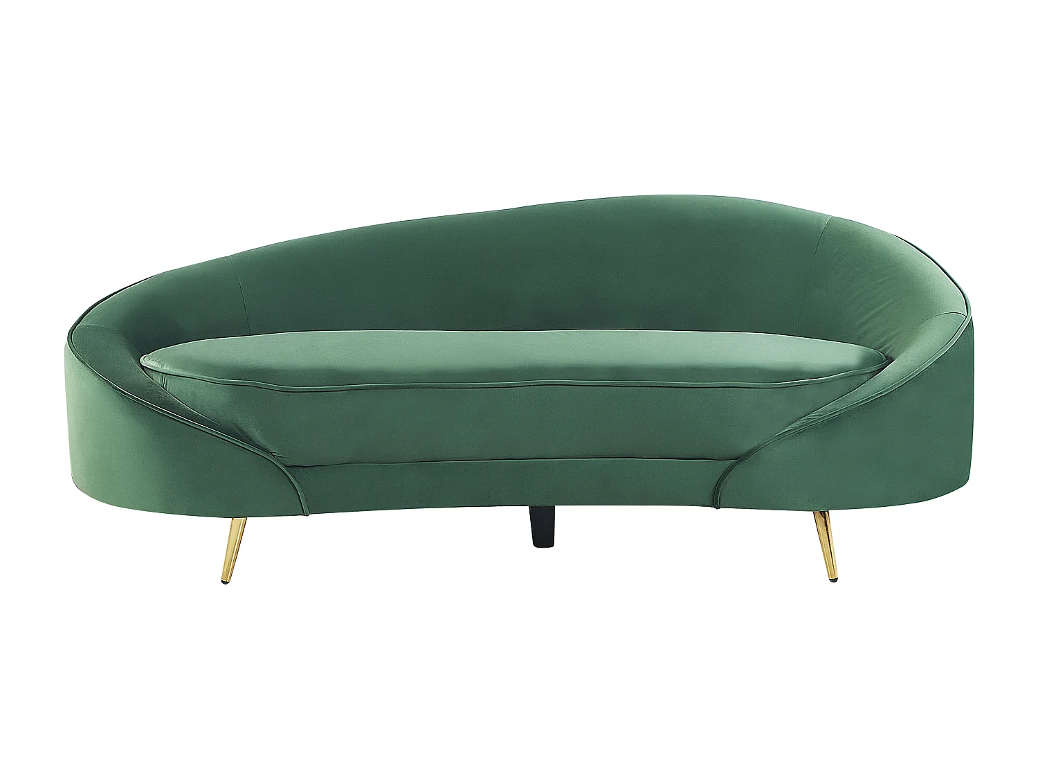 Sofa SAVAR Samtstoff Smaragdgrün 3-Sitzer