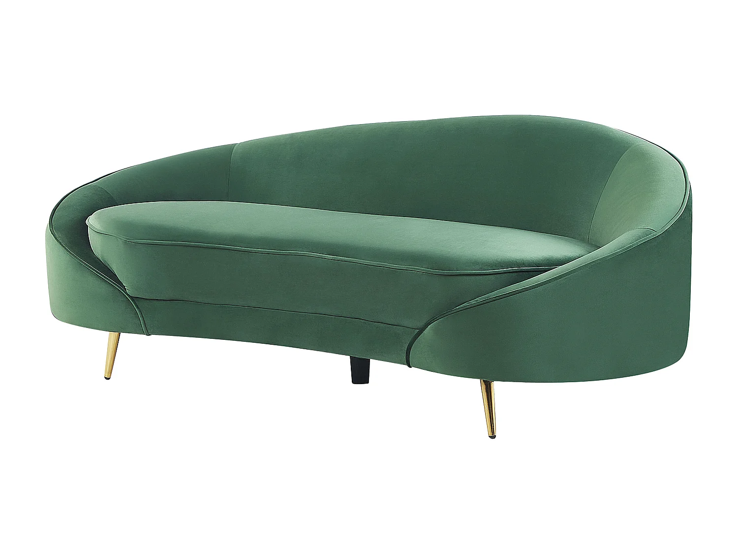 Sofa SAVAR Samtstoff Smaragdgrün 3-Sitzer