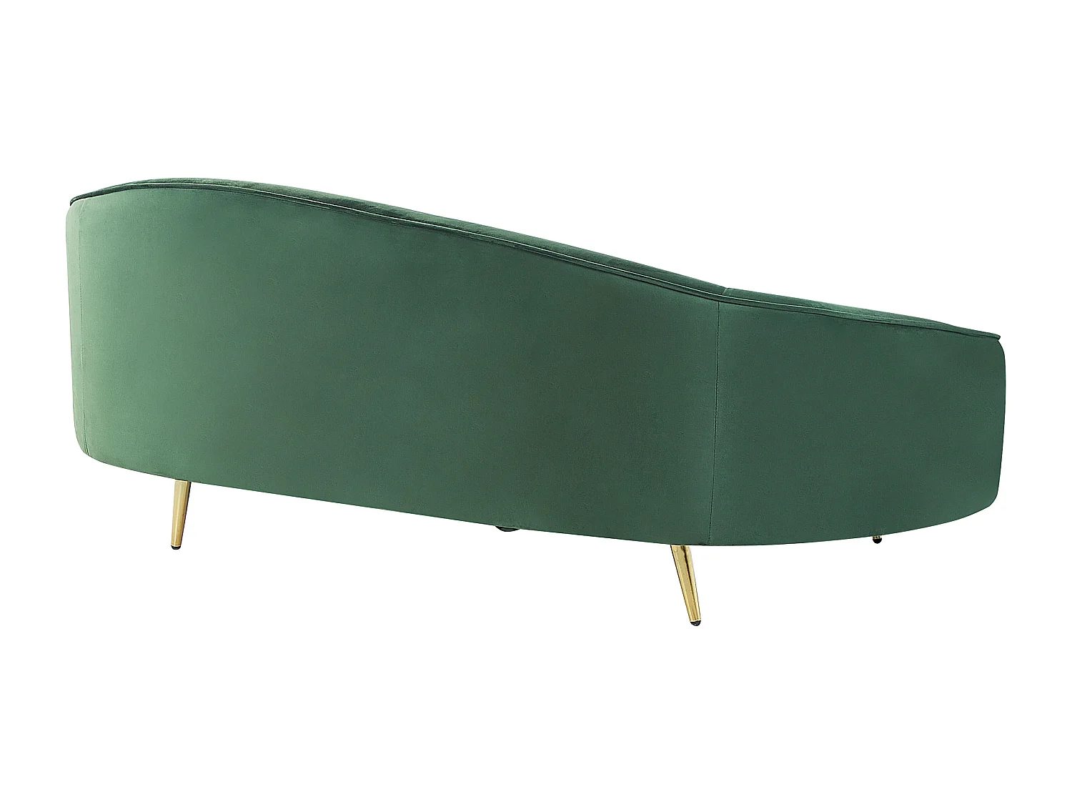 Sofa SAVAR Samtstoff Smaragdgrün 3-Sitzer