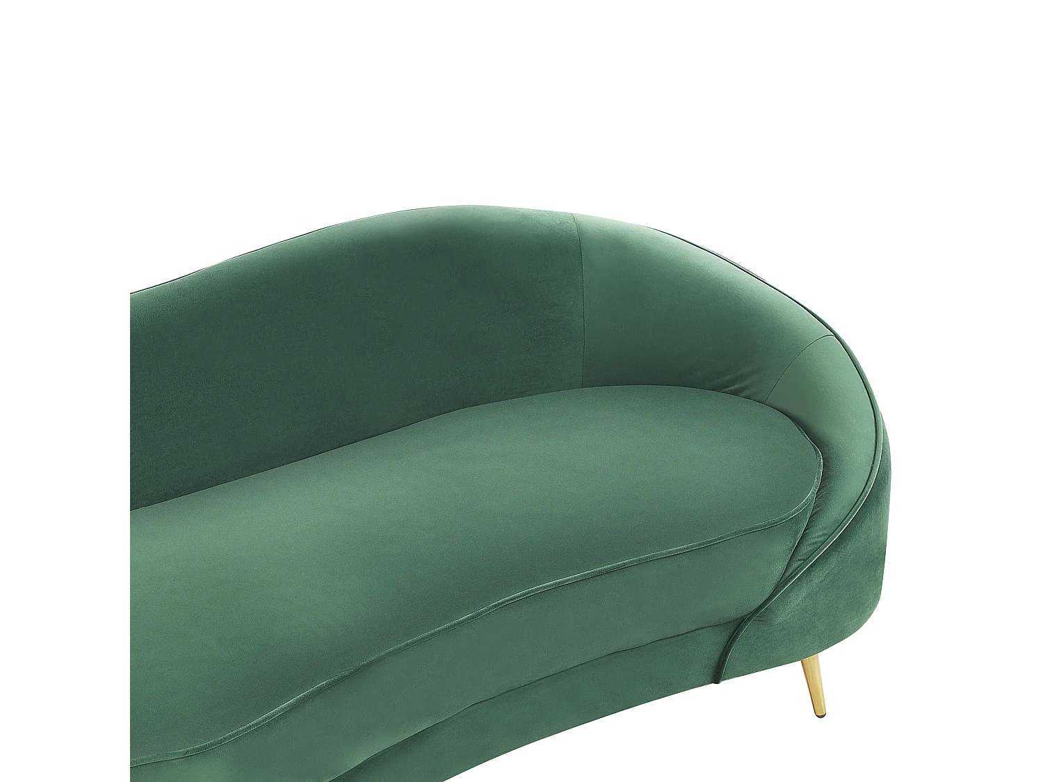 Sofa SAVAR Samtstoff Smaragdgrün 3-Sitzer