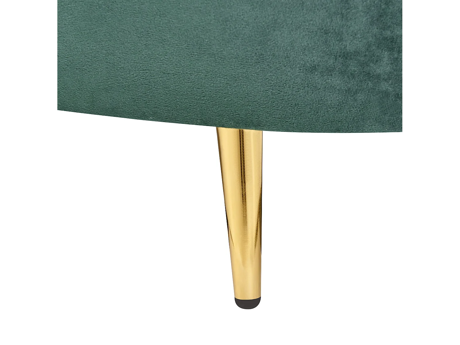 Sofa SAVAR Samtstoff Smaragdgrün 3-Sitzer