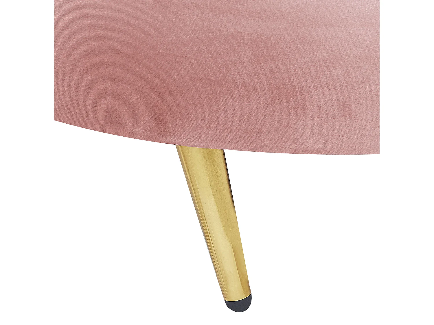 Sofá SAVAR Terciopelo Rosa 3 plazas