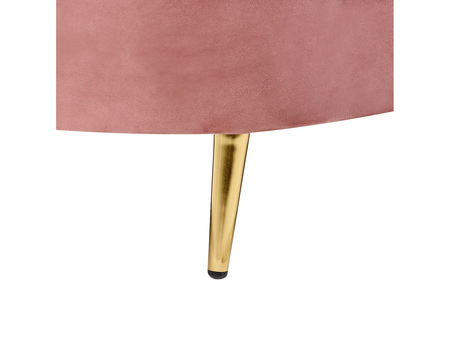 Sofá SAVAR Terciopelo Rosa 3 plazas