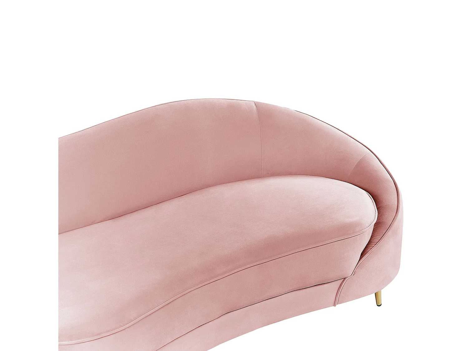 Canapé SAVAR Velours Rose 3 places