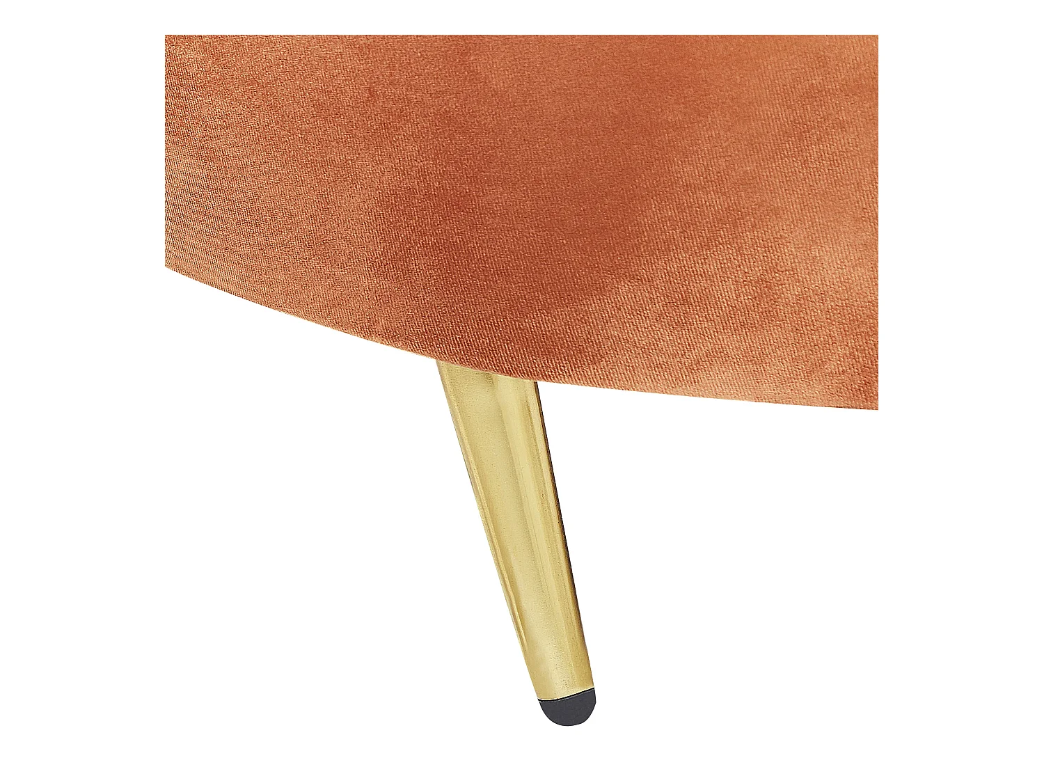 Bank SAVAR Fluweel Oranje 3-zitter