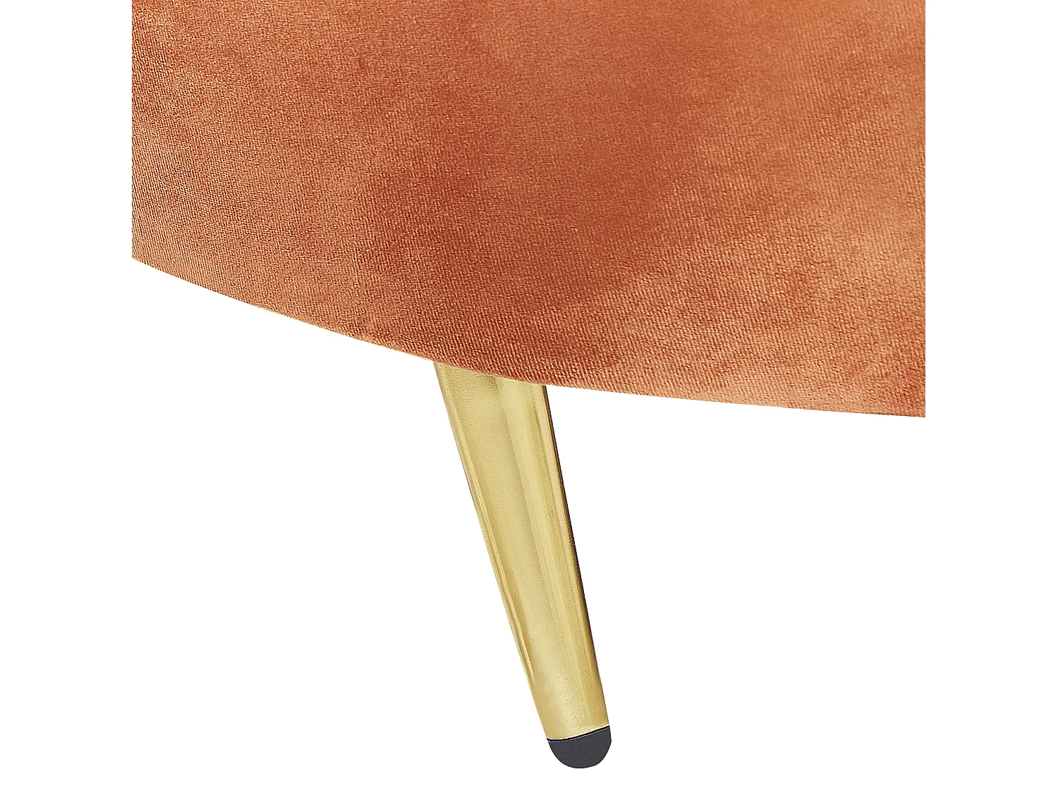 Bank SAVAR Fluweel Oranje 3-zitter