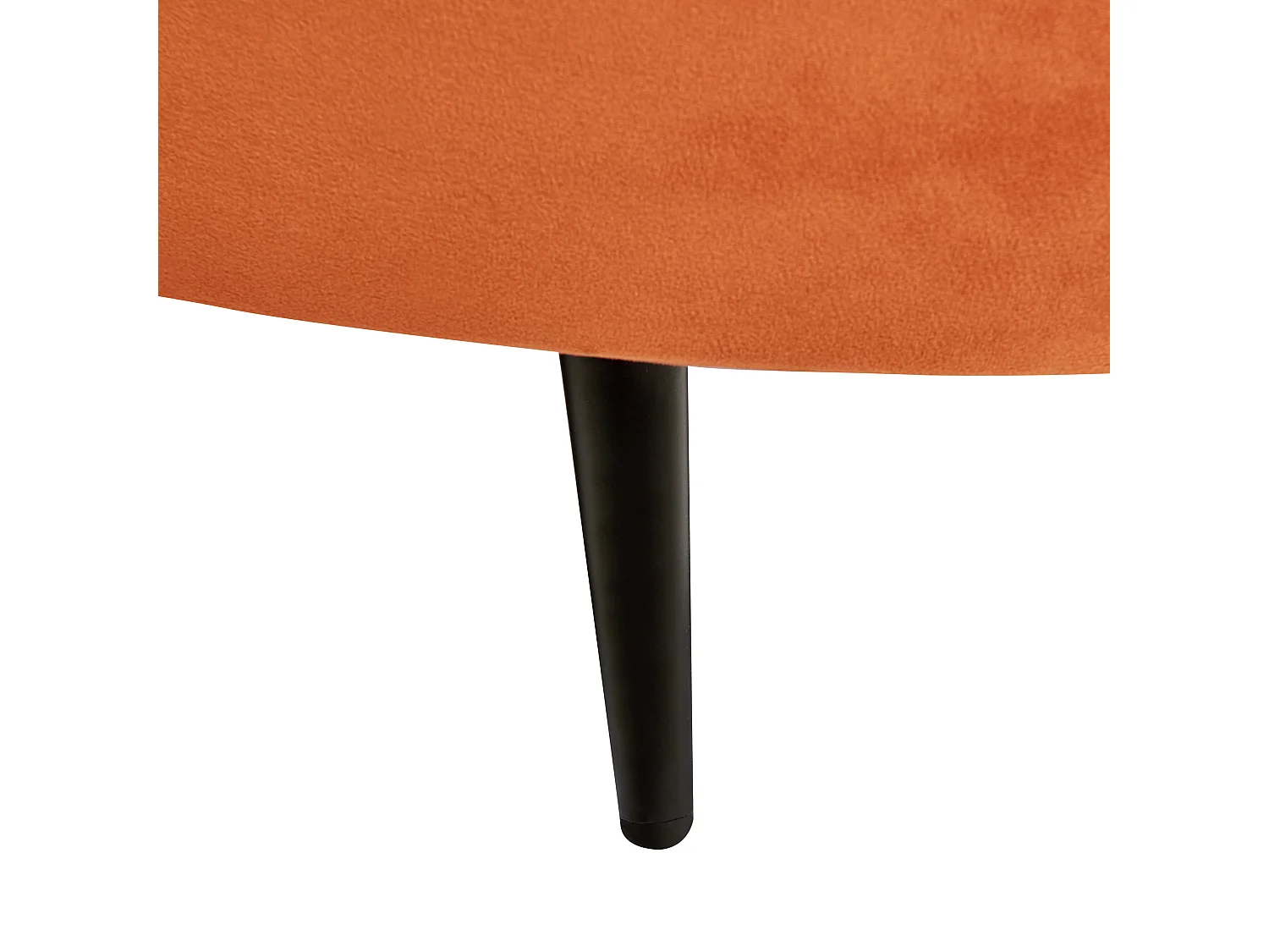 Bank SAVAR Fluweel Oranje 3-zitter