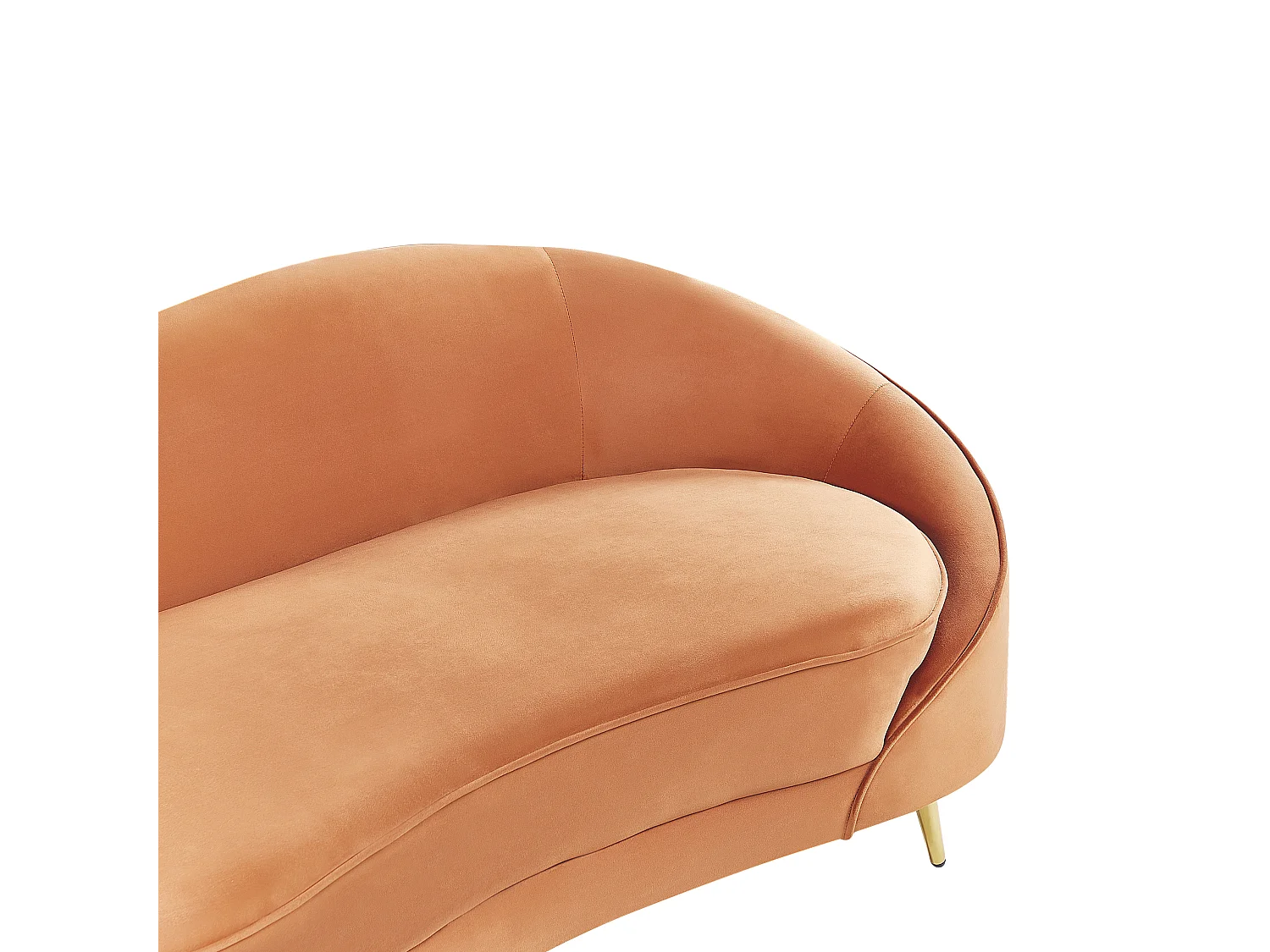 Canapé 3 places SAVAR Velours Orange