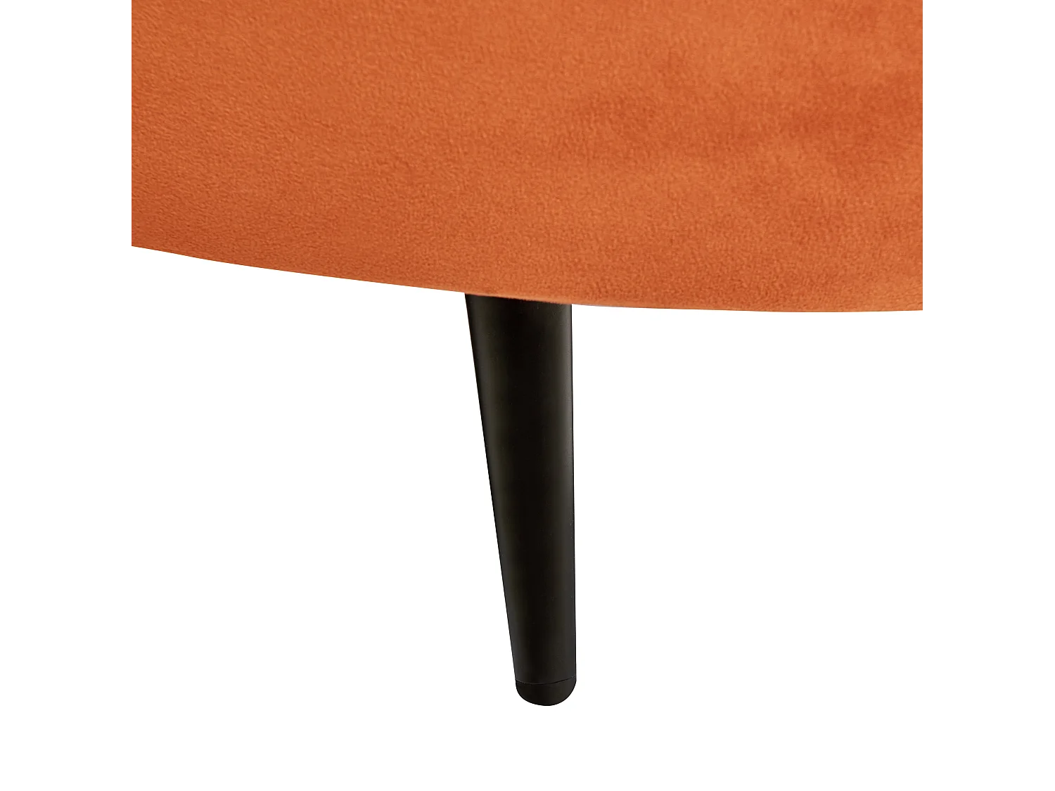 Canapé 3 places SAVAR Velours Orange