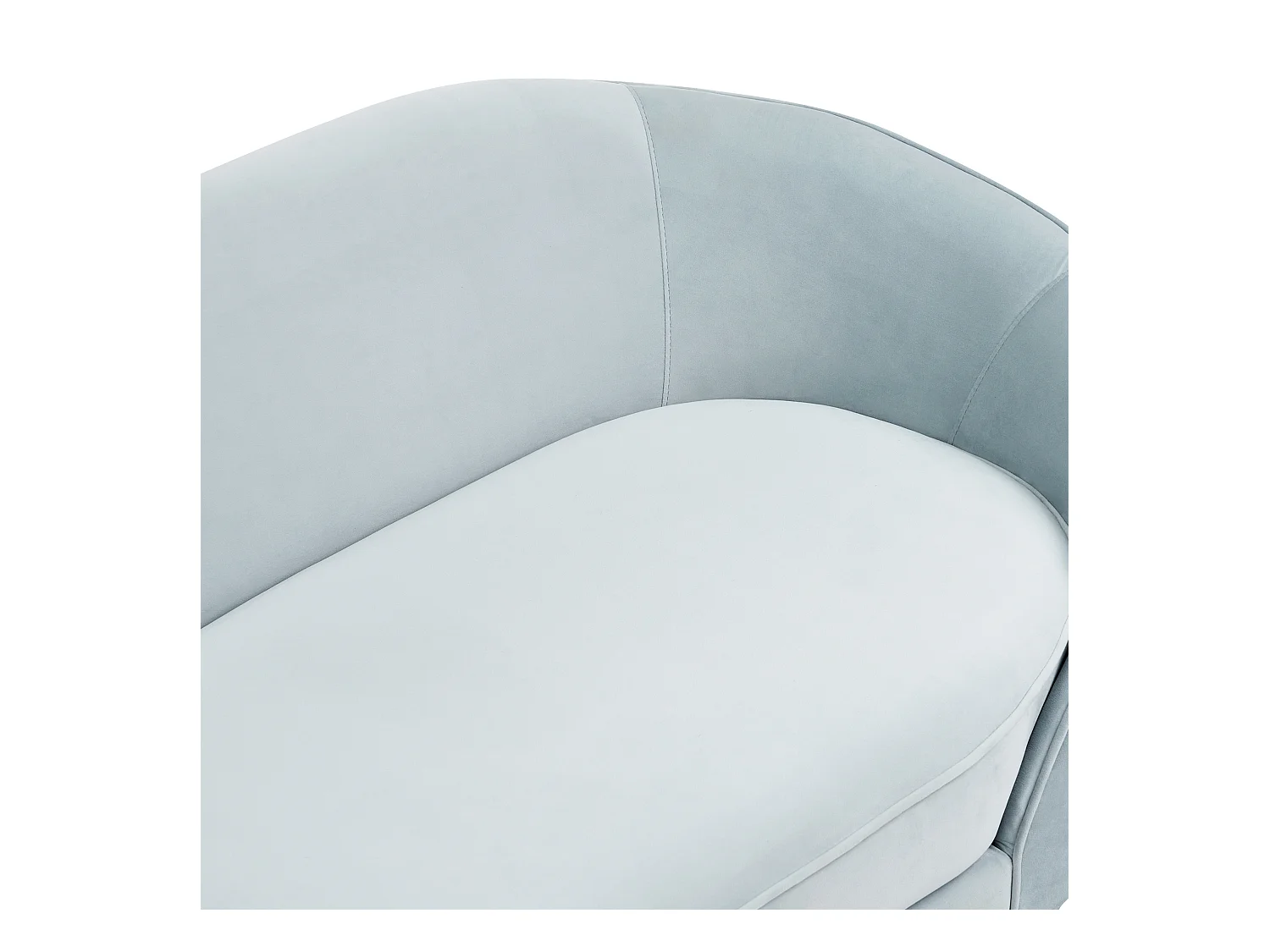 Divano SAVAR Velluto Azzurro 3 posti