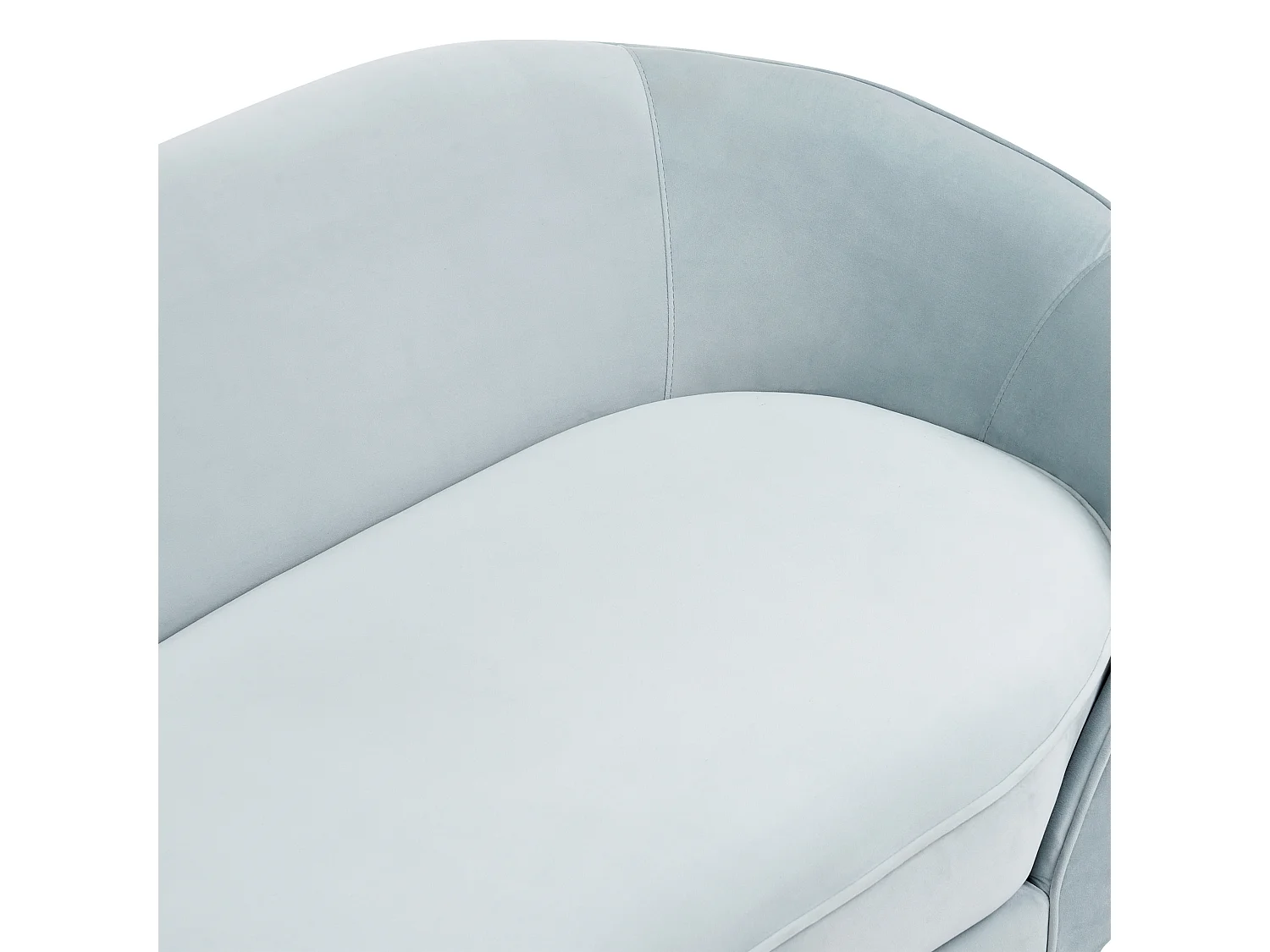 Canapé 3 places SAVAR Velours Bleu clair