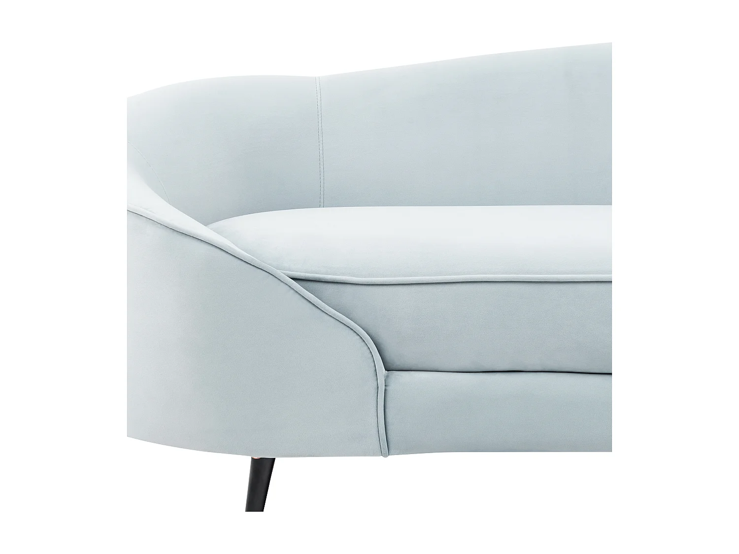 Bank SAVAR Fluweel Lichtblauw 3-zitter