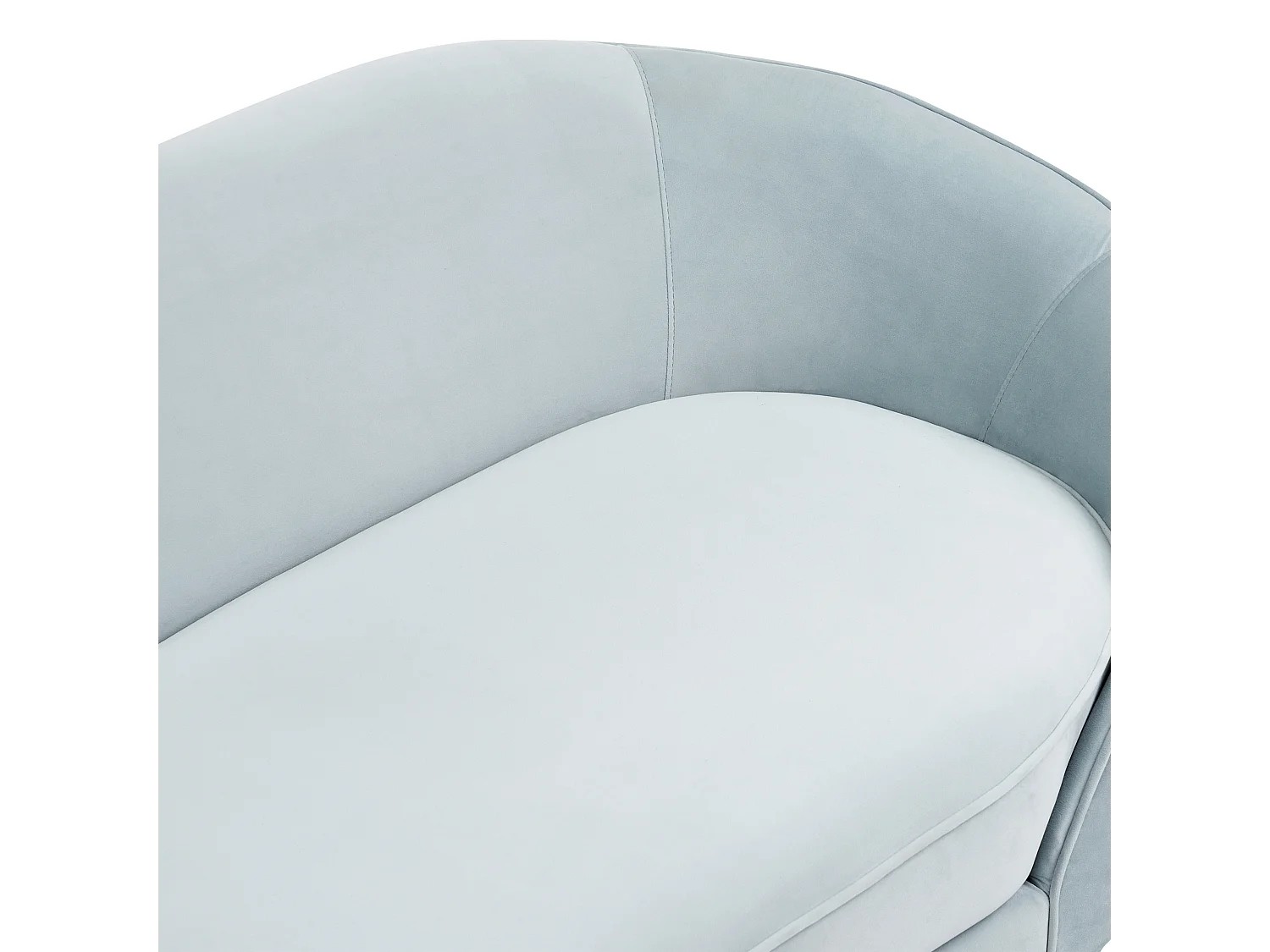 Divano SAVAR Velluto Azzurro 3 posti