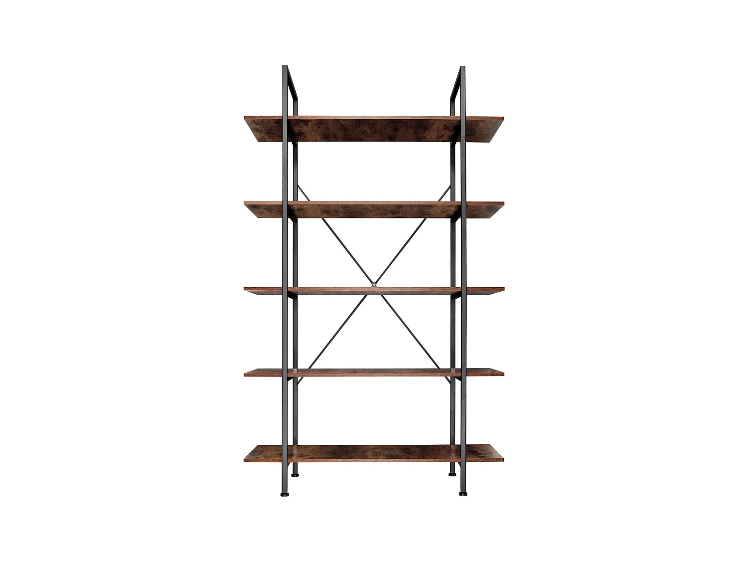 Grande estante industrial/vintage 5 níveis 1795 cm marrom 08_0000254