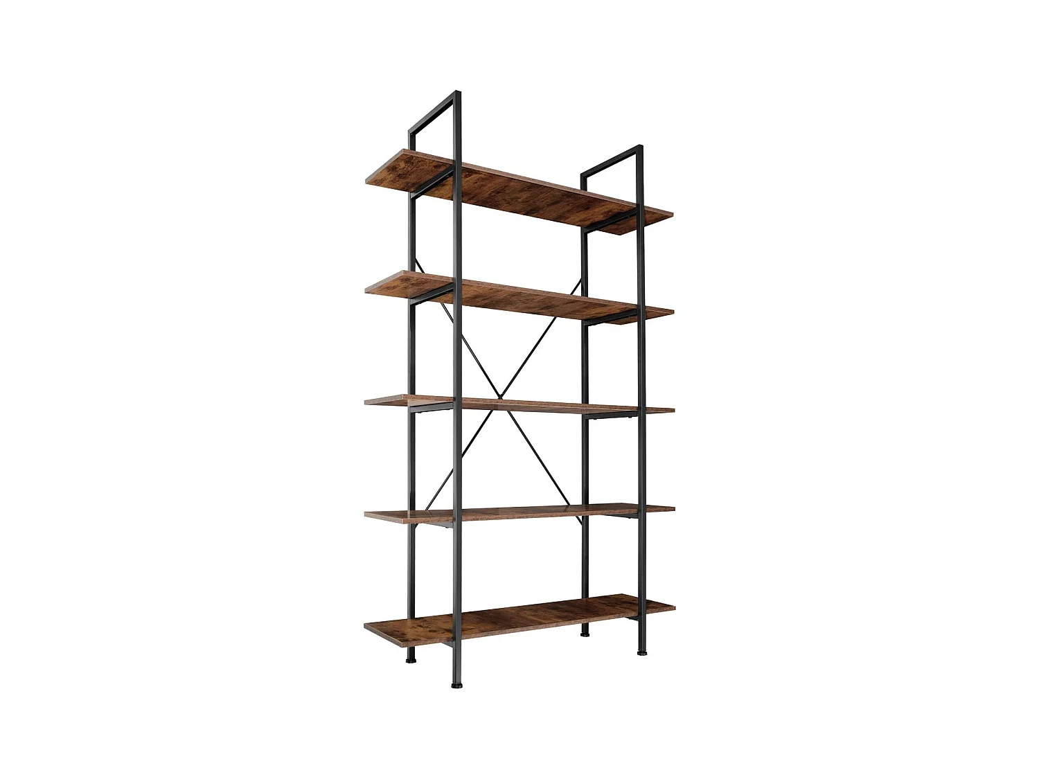 Grande étagère bibliothèque au marron 106 x 34.5 x 179.5 cm 08_0000254