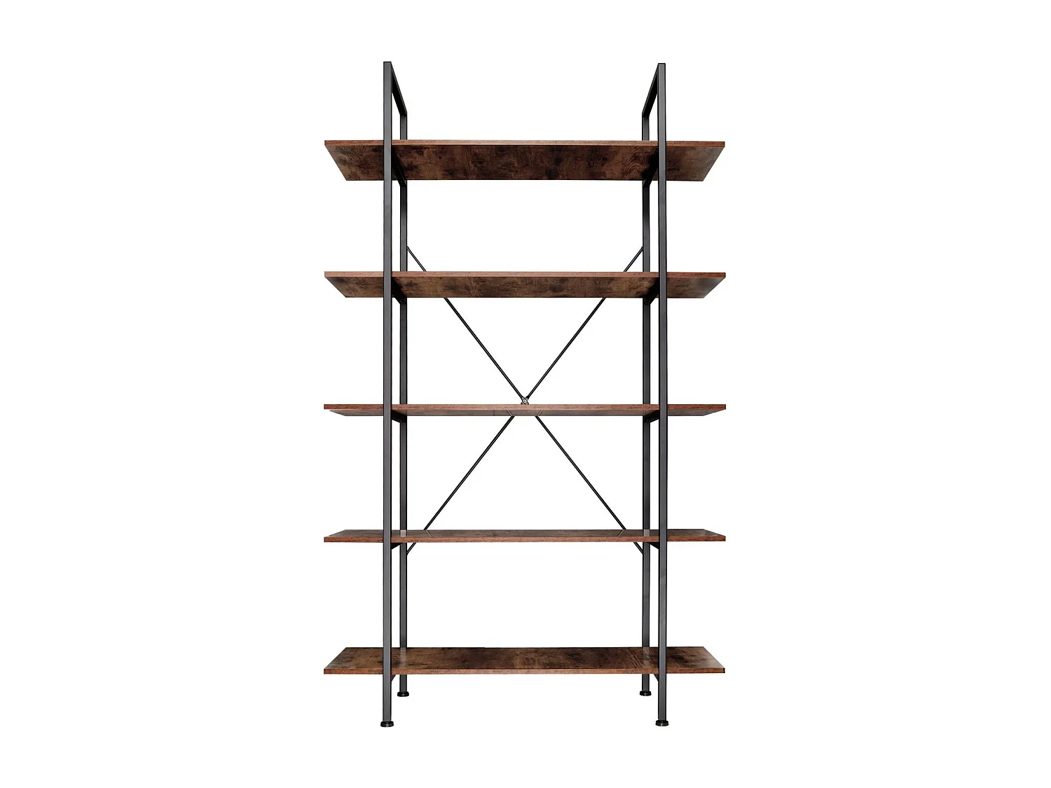 Grande étagère bibliothèque au marron 106 x 34.5 x 179.5 cm 08_0000254