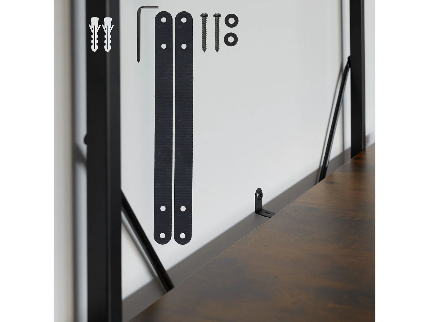 Grande étagère bibliothèque au marron 106 x 34.5 x 179.5 cm 08_0000254