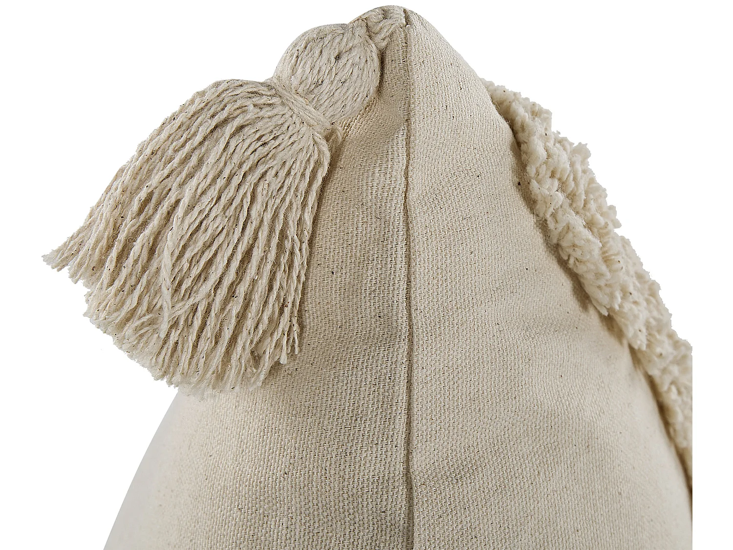 Coussin CERINTHE Coton 40 x 60 cm Beige clair Motif à chevrons