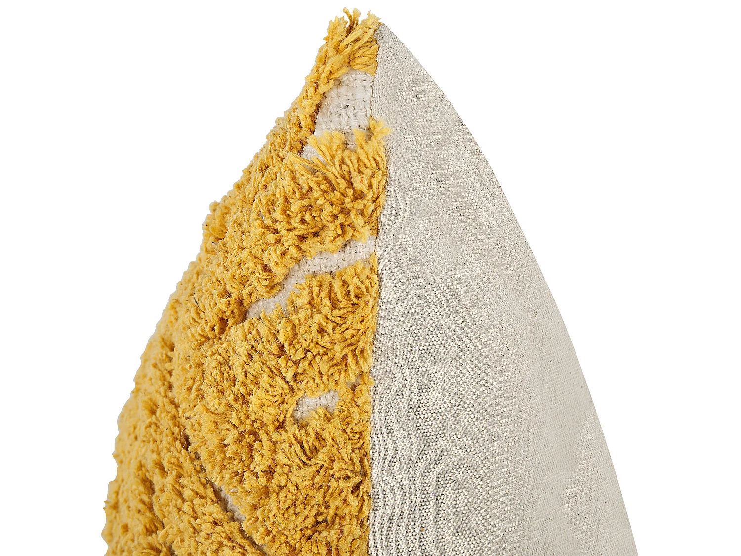 Cojín decorativo ALCEA Algodón 45 x 45 cm Amarillo Patrón geométrico