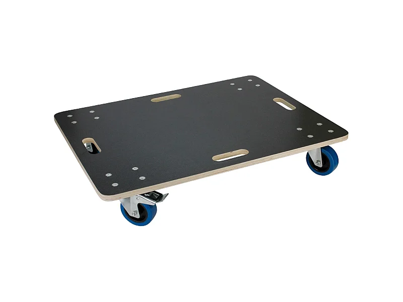 ECD Germany Plataforma de carga 60x80cm con ruedas para mover muebles de hasta 800kg carretilla de transporte electrodomésticos con 2 frenos